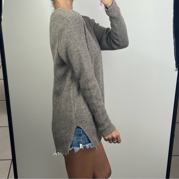 Merino Essentials Womens Jumper Sweater Knit Brown Merino Wool Blend Size S 8/10 - Picture 4 of 12